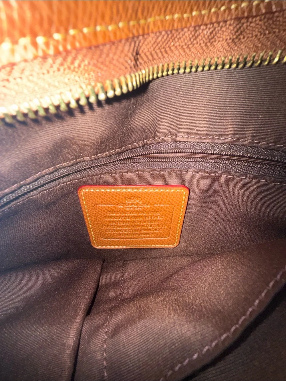 Coach Brown & Tan Signature Crossbody